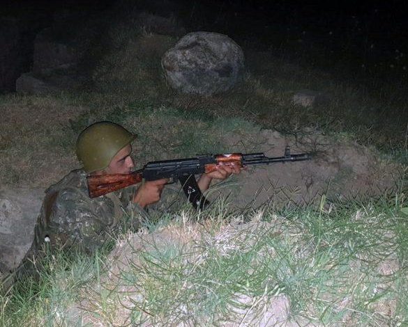 Ночью на армяно-азербайджанской границе существенных инцидентов не зафиксировано — МО