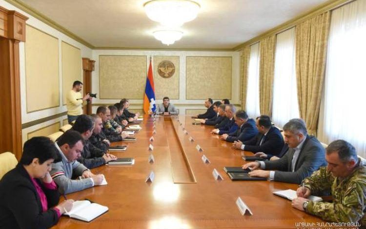 Президент Арцаха провел совещание с участием руководящего состава правоохранительной системы