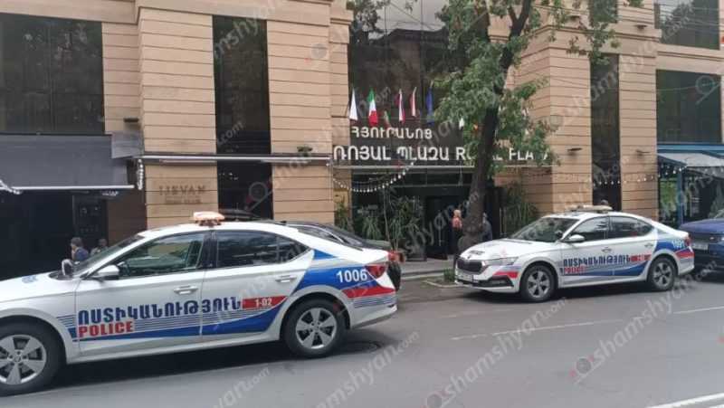 Արտակարգ դեպք Երևանի  «Ռոյալ Պլազա» հյուրանոցային համալիրի սենյակներից մեկում